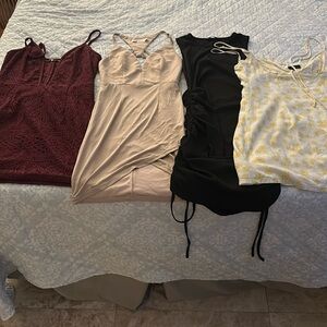 Assorted bundle of 8 dresses urban outfitters hello Molly tobi shein